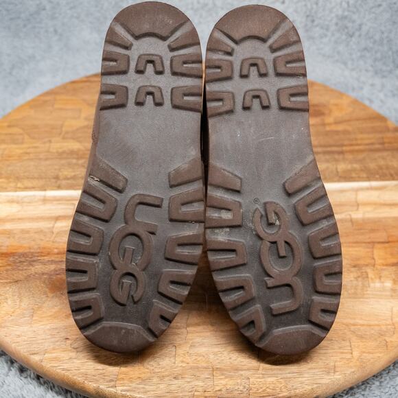 UGG Bayson Snow Boot Kids Size 1 Brown Tan Waterproof Insulated Suede - Picture 8 of 8